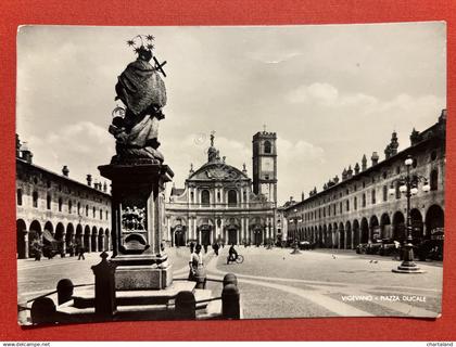 Cartolina - Vigevano ( Pavia ) - Piazza Ducale - 1959