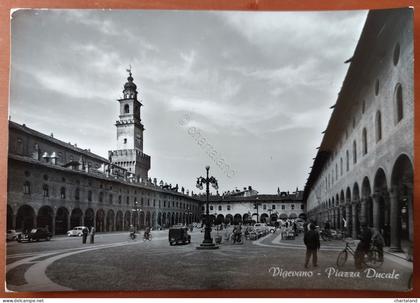 Cartolina Vigevano - Piazza Ducale - 1954