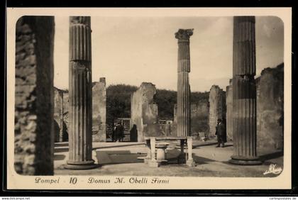 Cartolina Pompei, Domus M. Obelli Firmi