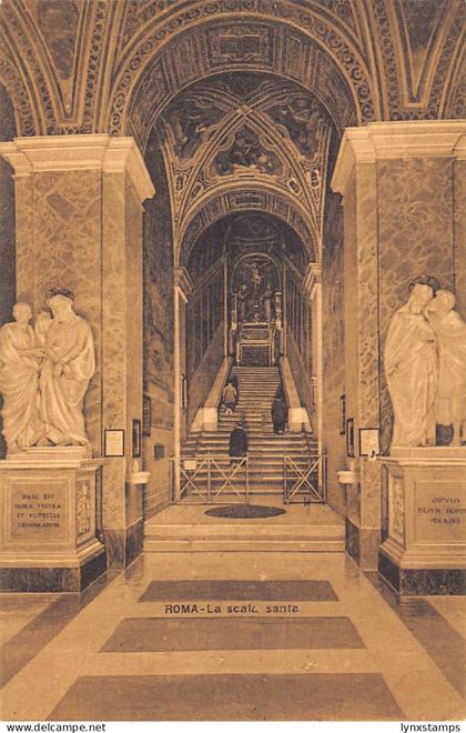 A655 Italy Rome Roma Scala Santa Church vintage postcard