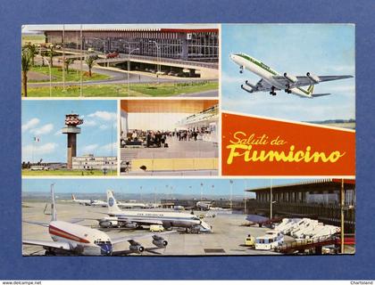 Cartolina Aeroporto Fiumicino - Varie vedute - 1972