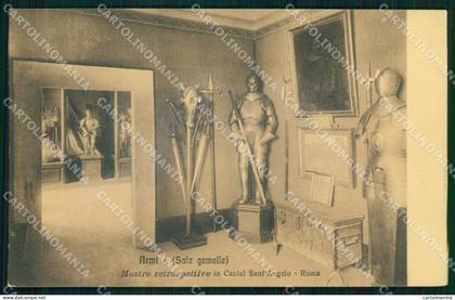 Roma Città Mostre Retrospettive Armi Sale Gemelle cartolina MX2572
