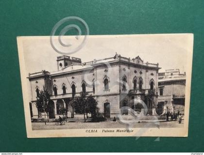 Cartolina Olbia -Palazzo Municipale - 1920ca.