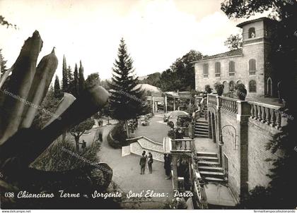 ea1052 cartolina chianciano terme,sorgente sant'elena,provincia di siena