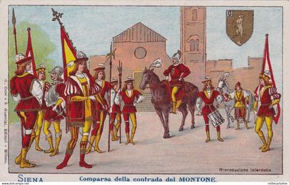 SIENA: comparsa della Contrada del "Montone" -  edit. Corsi & Guerrini