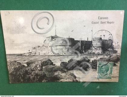 Cartolina Taranto - Castel Sant'Angelo - 1910
