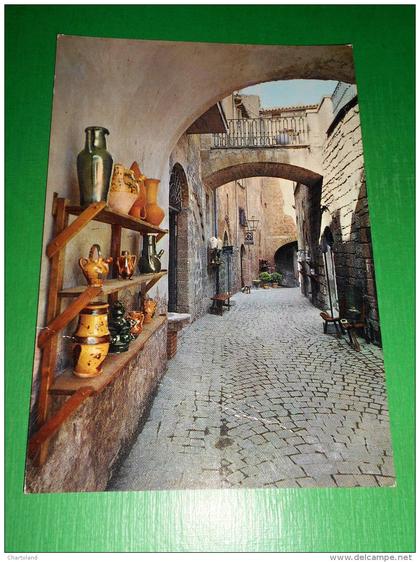 Cartolina Orvieto - Vicolo dei Dolci - Arte e artigianato Erika 1970 ca