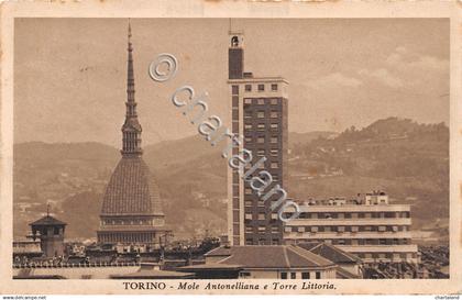 Cartolina - Torino - Mole Antonelliana - Torre Littoria - 1939