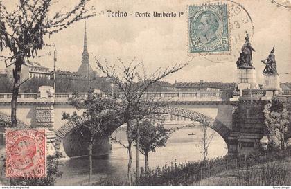 L139 Italy 1923 Torino Turin Bridge Umberto  vintage postcard