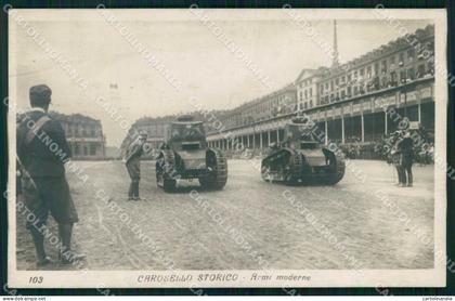 Torino Città Carosello Storico Armi Moderne Foto cartolina MX0079