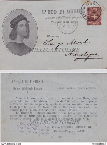 URBINO: "L'ECO di URBINO" - giornale quindicinale illustrato 1899