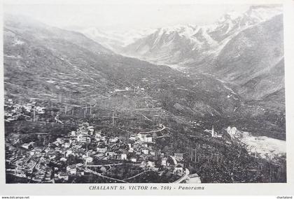 Cartolina - Challand-Saint-Victor - Panorama - 1954