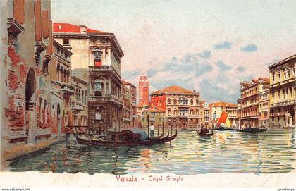 Italy Venice Venezia Canal Grande vintage postcard