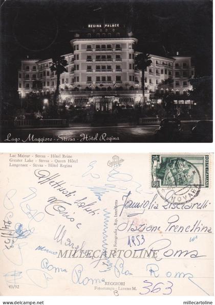 STRESA: Hotel Regina    1953