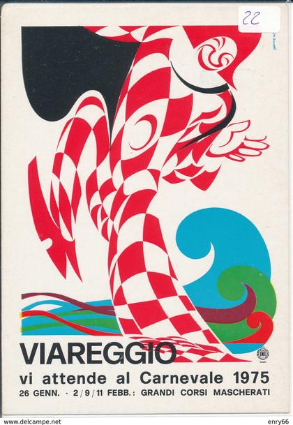 VIAREGGIO - CARNEVALE 1975  ILLUSTRATORE  UBERTO BONETTI