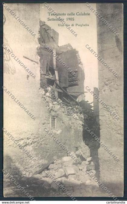 Vibo Valentia Parghelia Terremoto cartolina MV8837