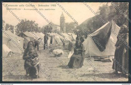 Vibo Valentia Parghelia Terremoto cartolina MV8838