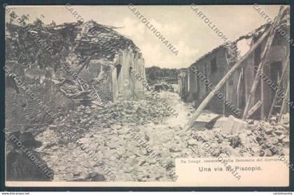Vibo Valentia Piscopio Terremoto cartolina ZG2064