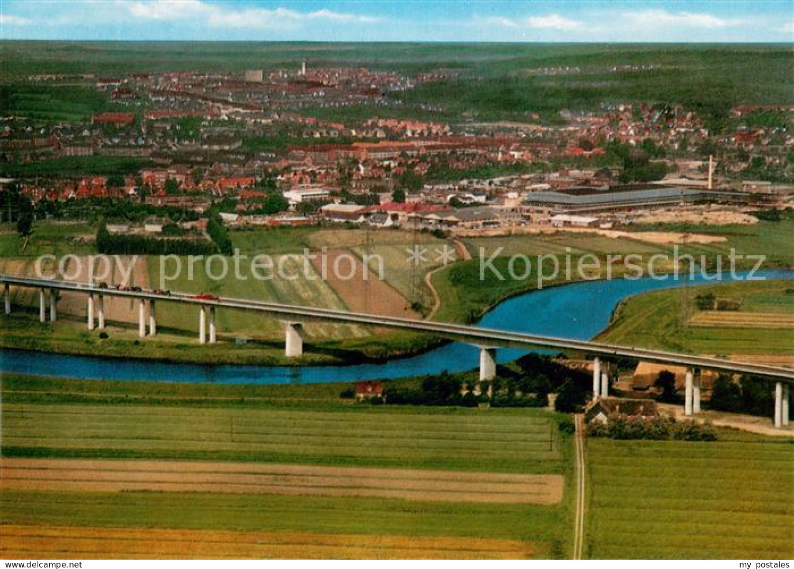 Itzehoe Autobahnbruecke Fliegeraufnahme