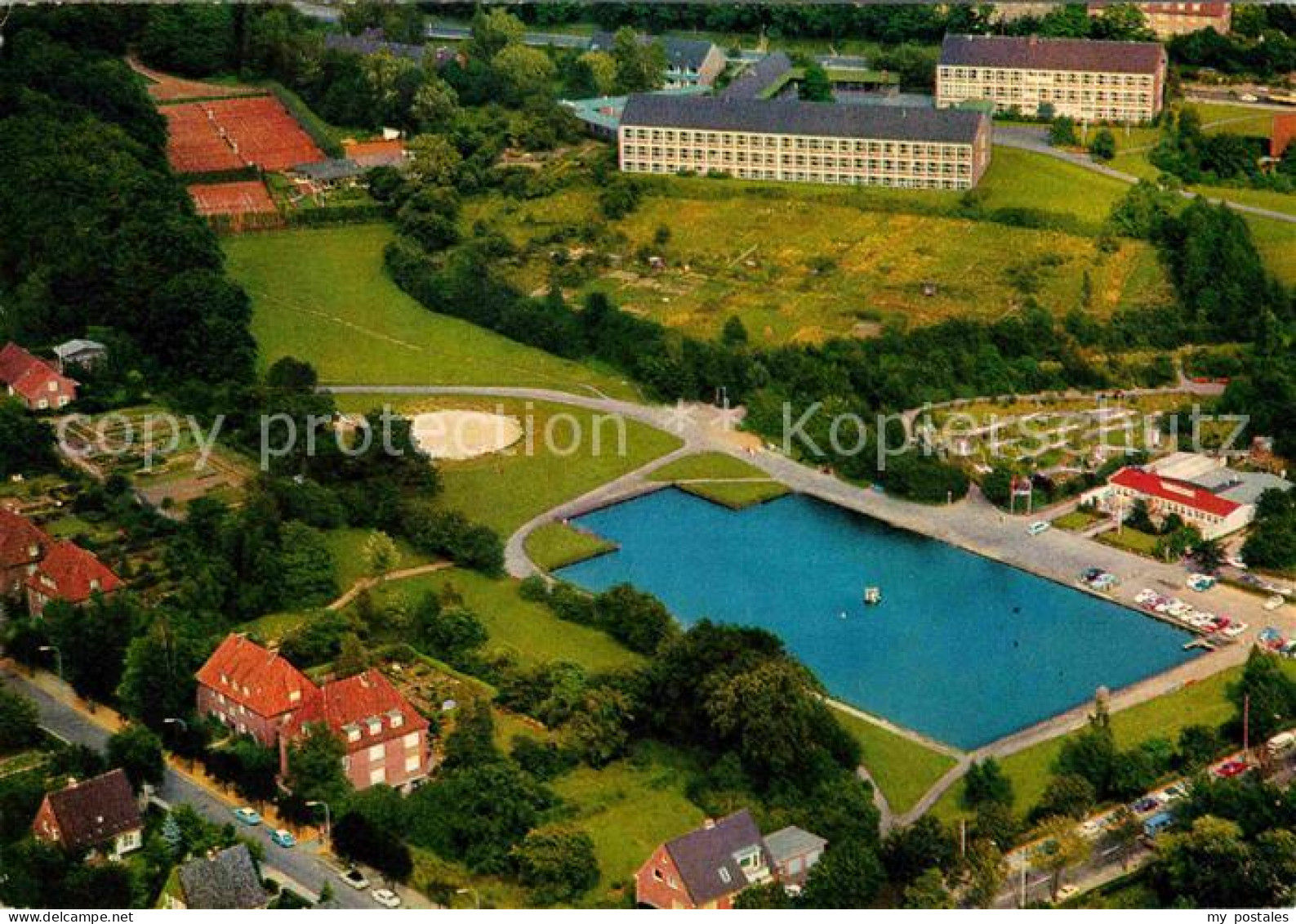 Itzehoe Fliegeraufnahme Freibad