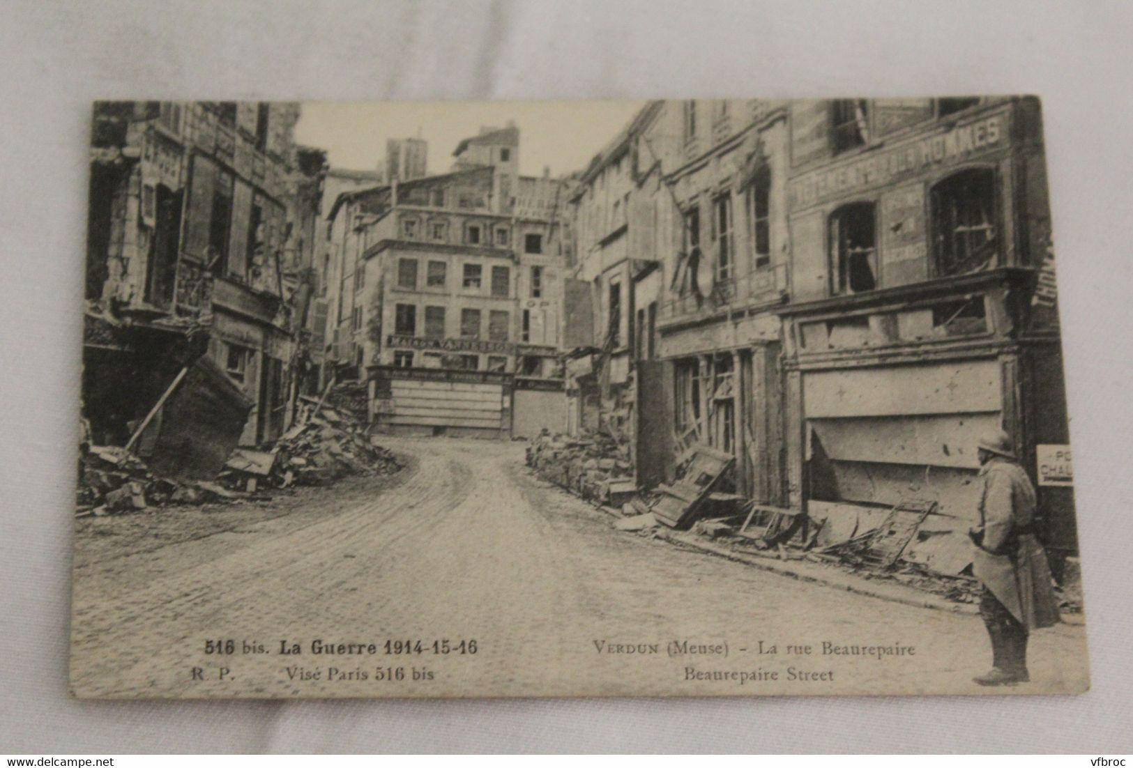 J294, Verdun, la rue Beaurepaire, Militaria, Meuse 55