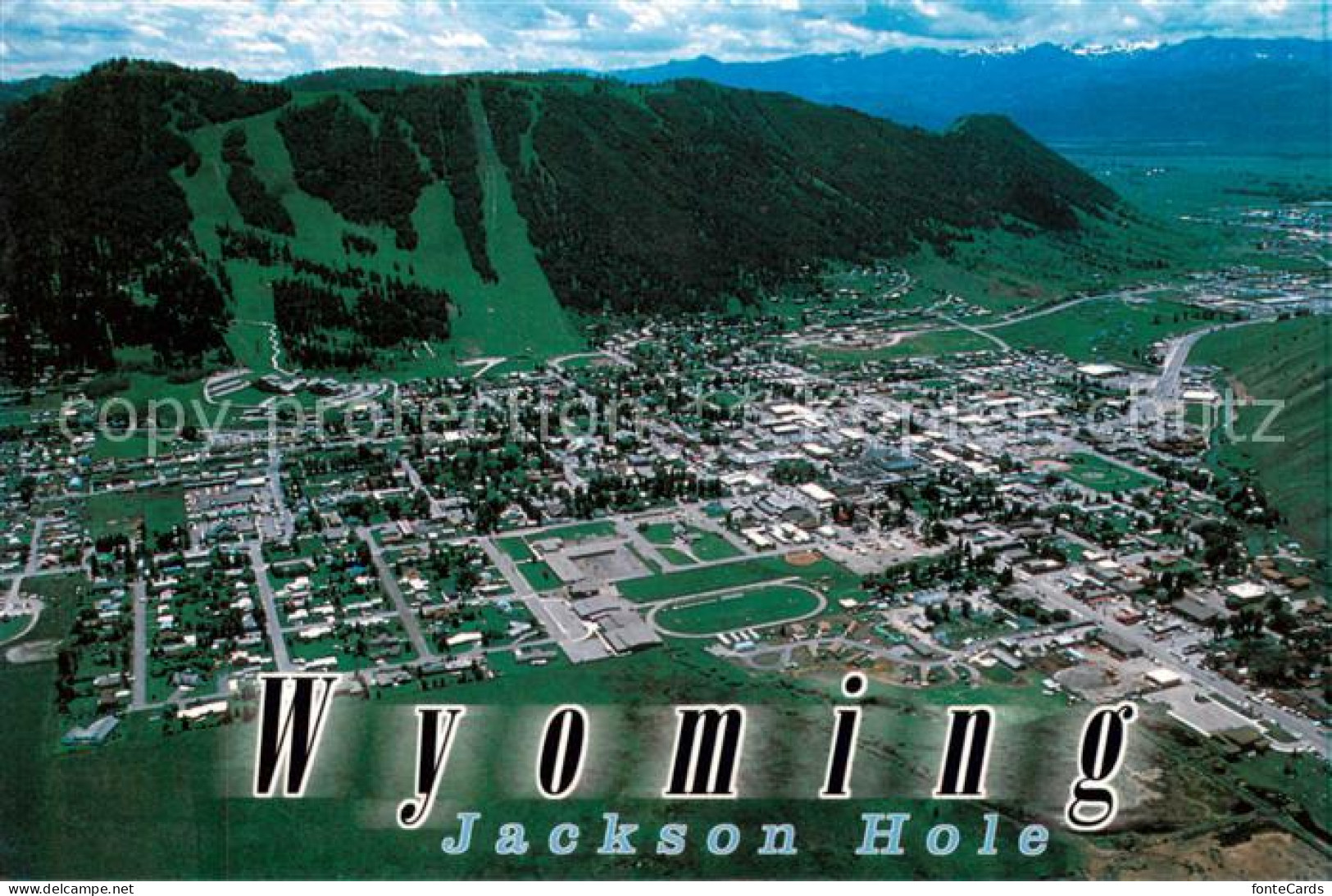 Jackson Hole Wyoming USA Fliegeraufnahme