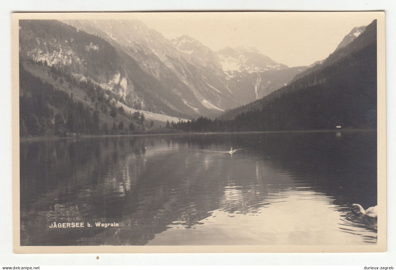 Jägersee b. Wagrain old postcard not posted b230720