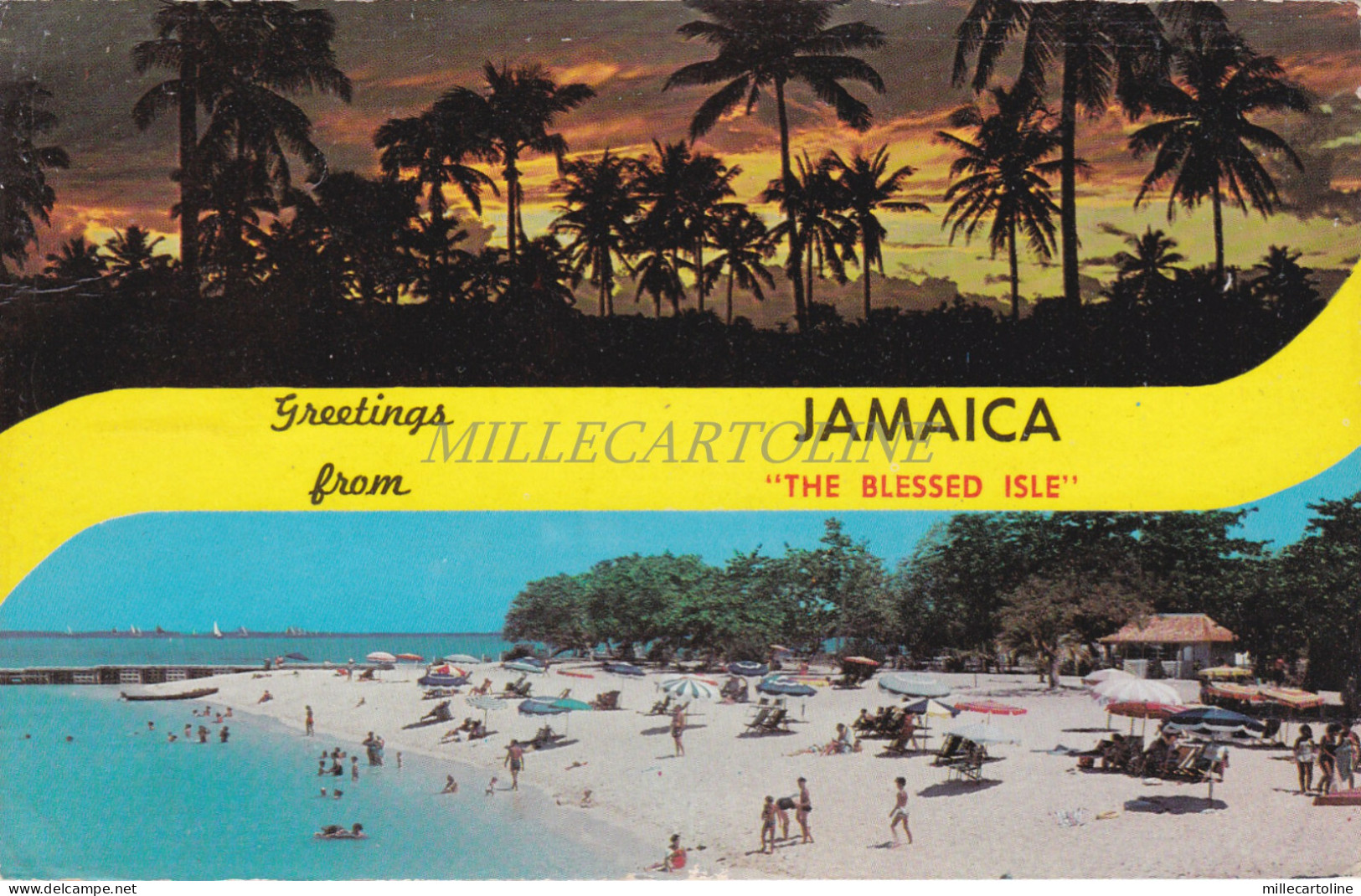 JAMAICA - Greetings from "the Blessed Isle" 1966 Views