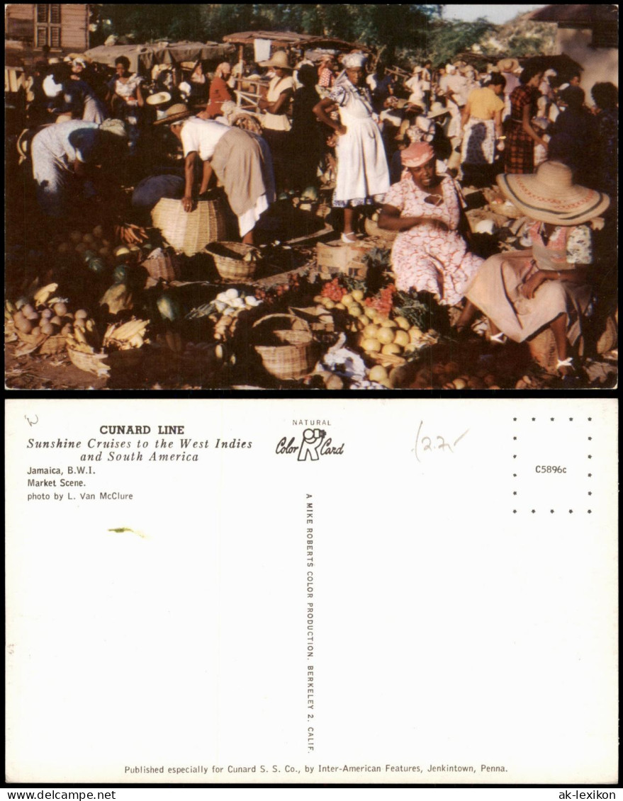 Jamaika  Jamaica Jamaica B.W.I. Market Scene Markt Jamaika Karibik 1960
