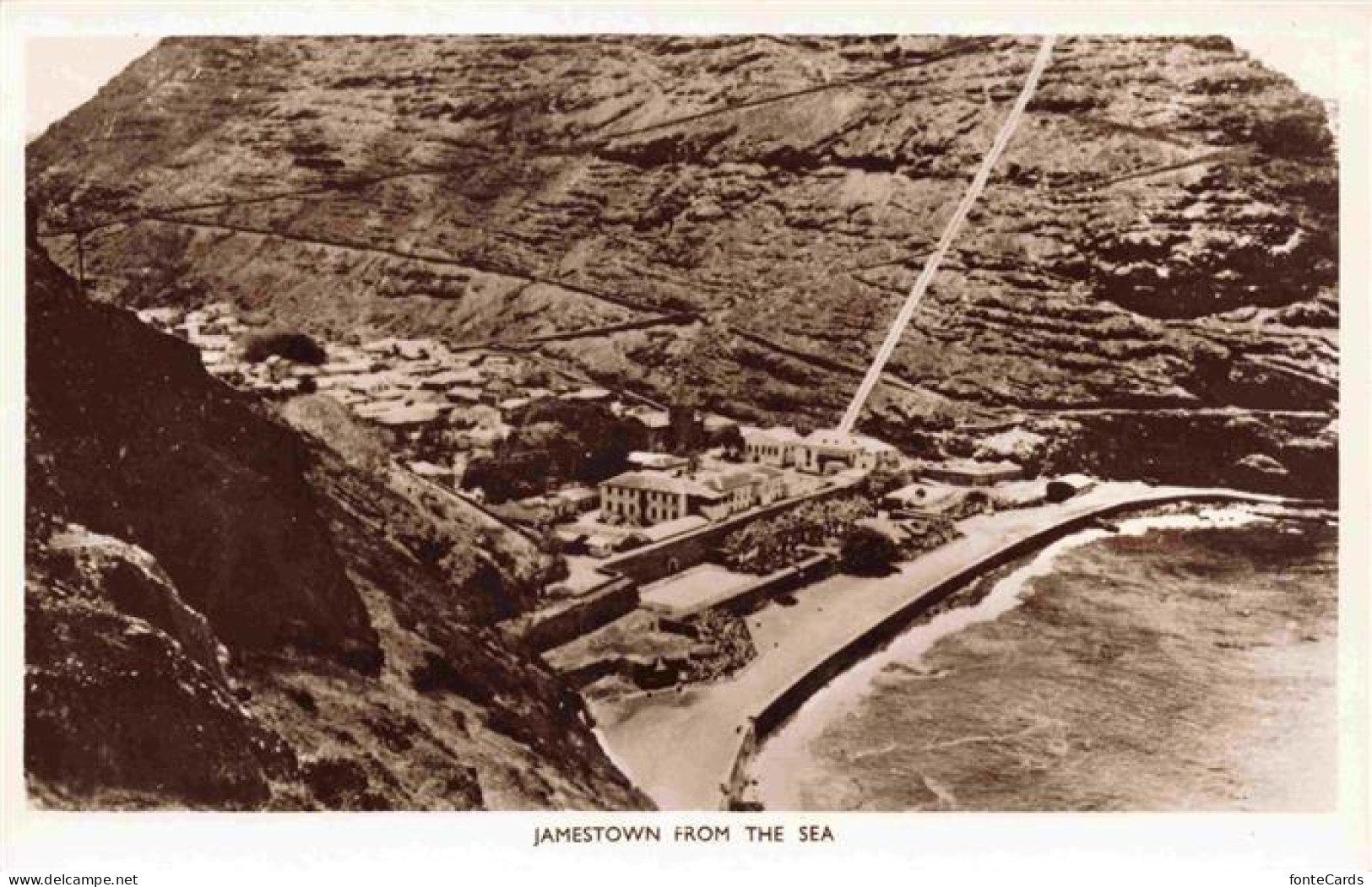 Jamestown St Helena Island UK from the Sea