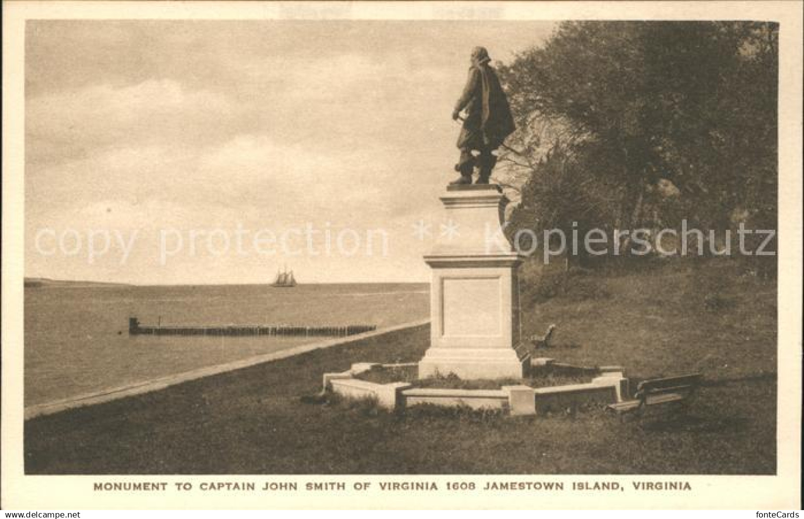 Jamestown Virginia Monument Captain John Smith Jamestown Island
