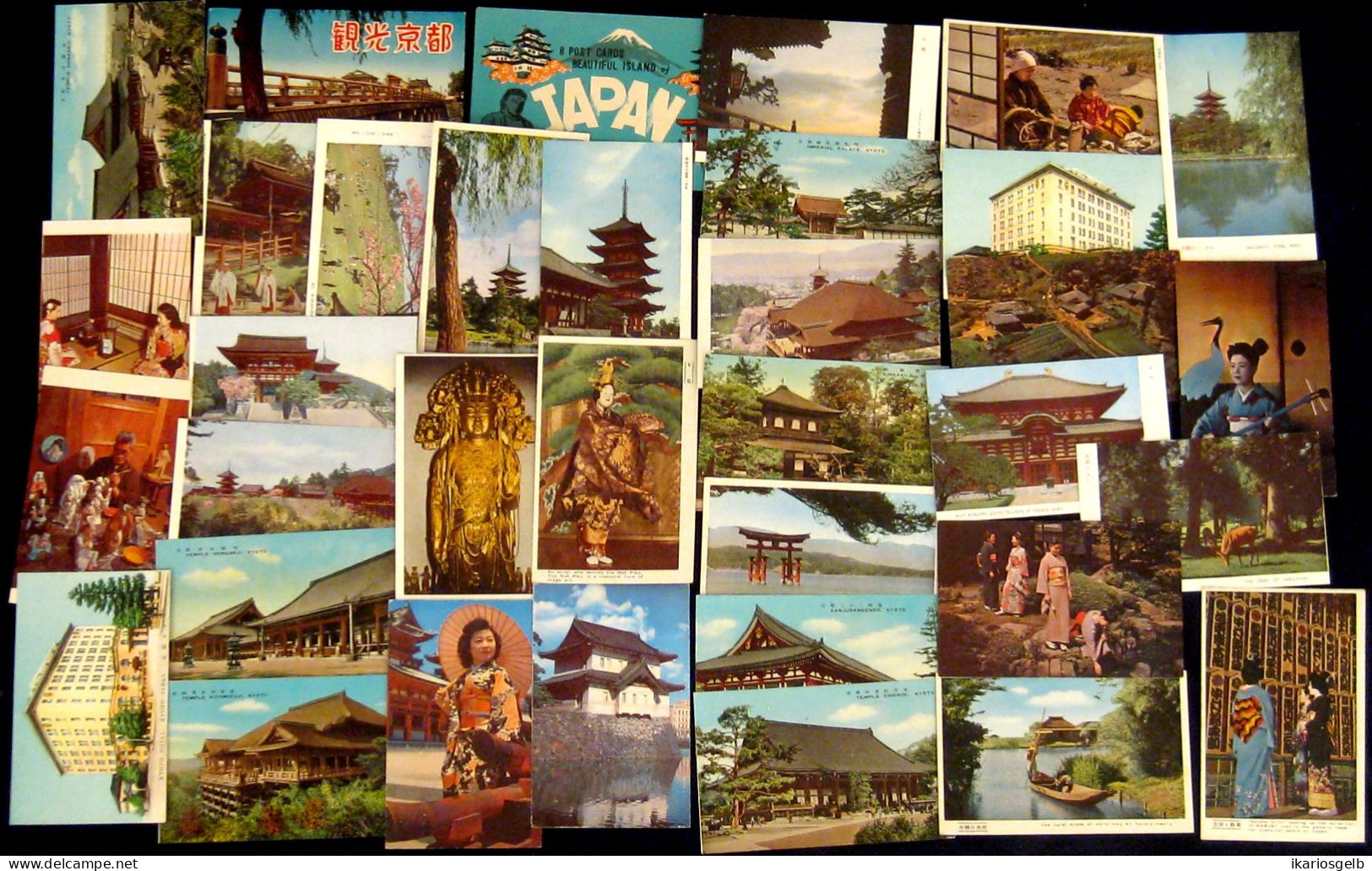 JAPAN Japon Nippon ~1966 collection 33 cartes postales