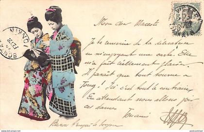 Japan - Two geishas reading