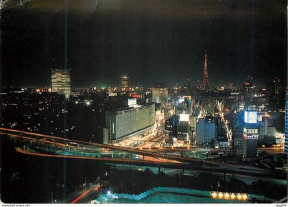 CPM Le Quartier de Akasaka a Tokio au Soir
