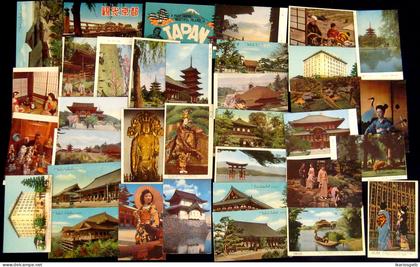 JAPAN Japon Nippon ~1966 collection 33 cartes postales