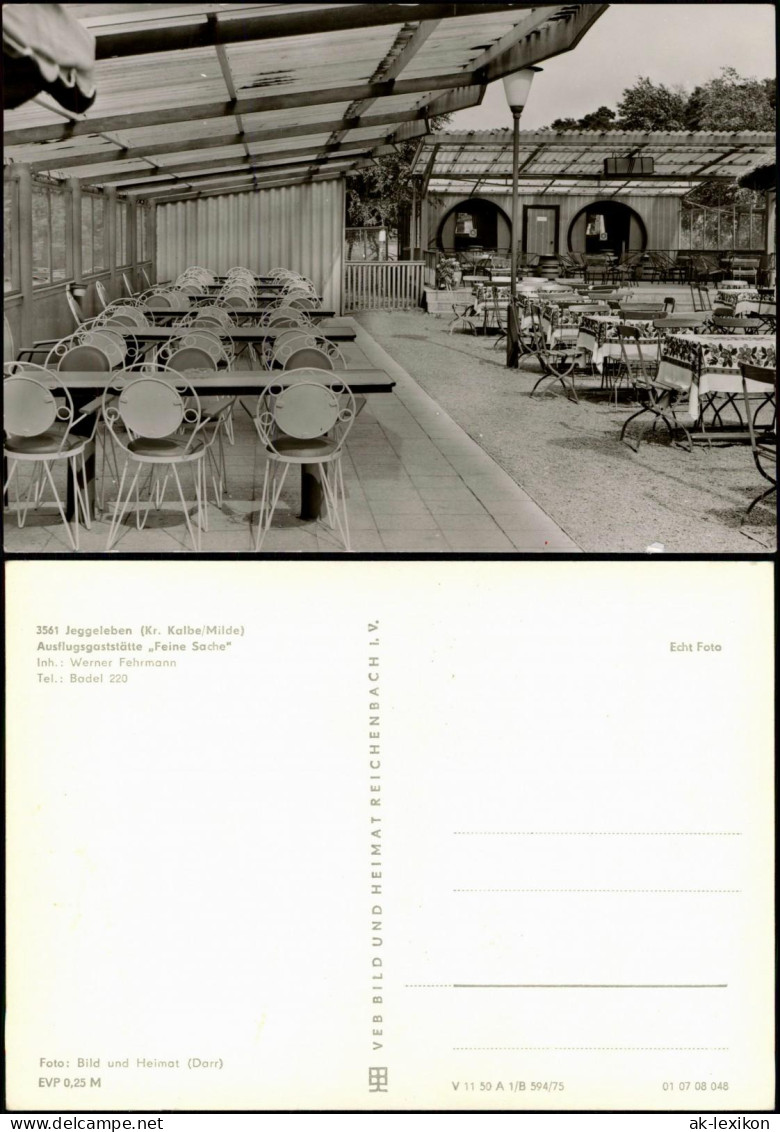 Jeggeleben-Kalbe (Milde) Ausflugsgaststätte Feine Sache Inh. W. Fehrmann 1975