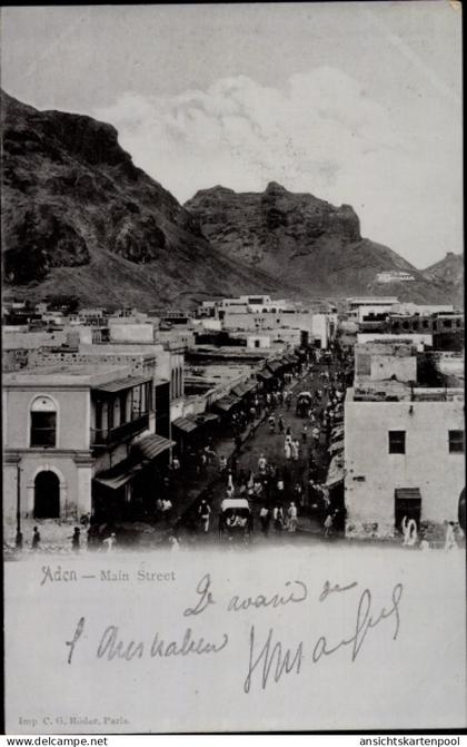 CPA Aden Jemen, Hauptstraße