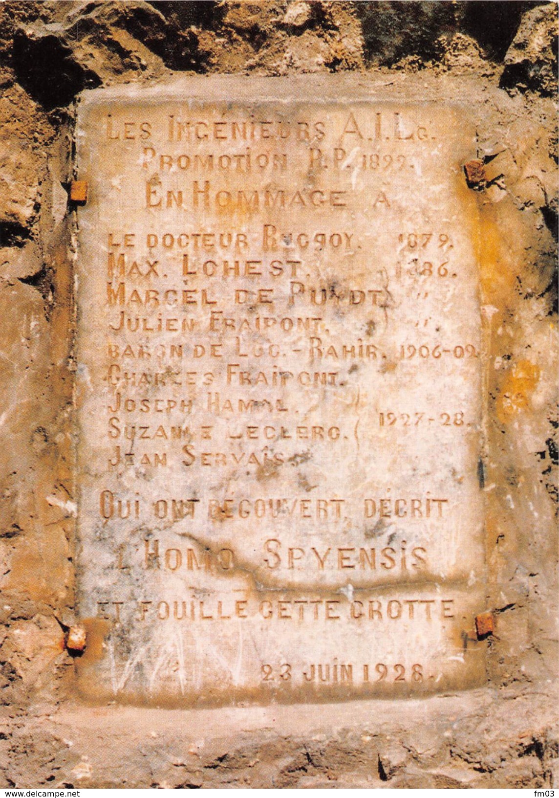 Jemeppe sur Sambre Spy grotte archéologie préhistoire