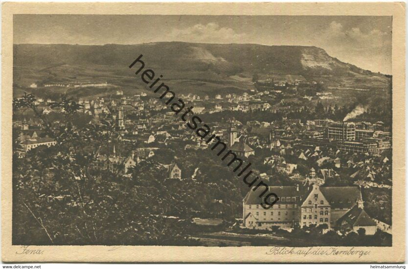 Jena - Blick auf die Kernberge - Verlag Fritz Nickel Jena