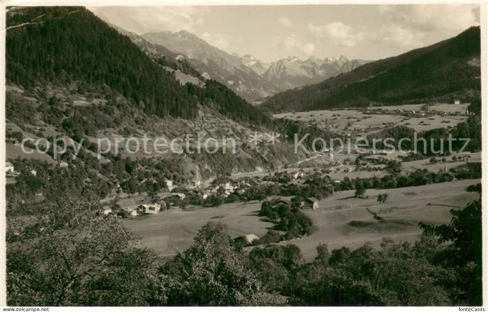 Jenaz GR Panorama mit Fideris