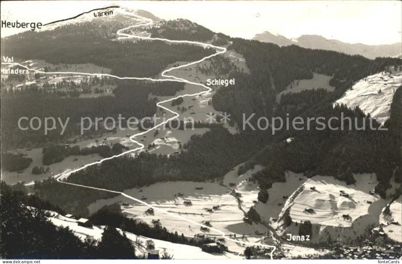 Jenaz Parsemm-Jenaz-Skiabfahrt