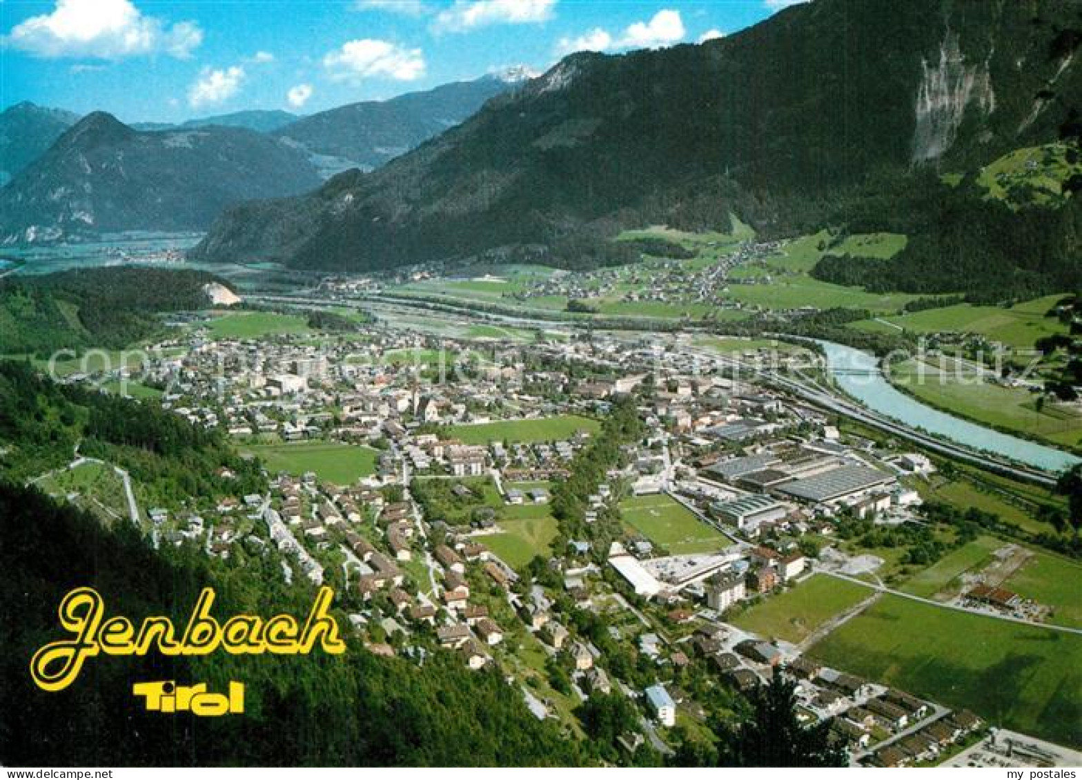Jenbach Tirol Fliegeraufnahme