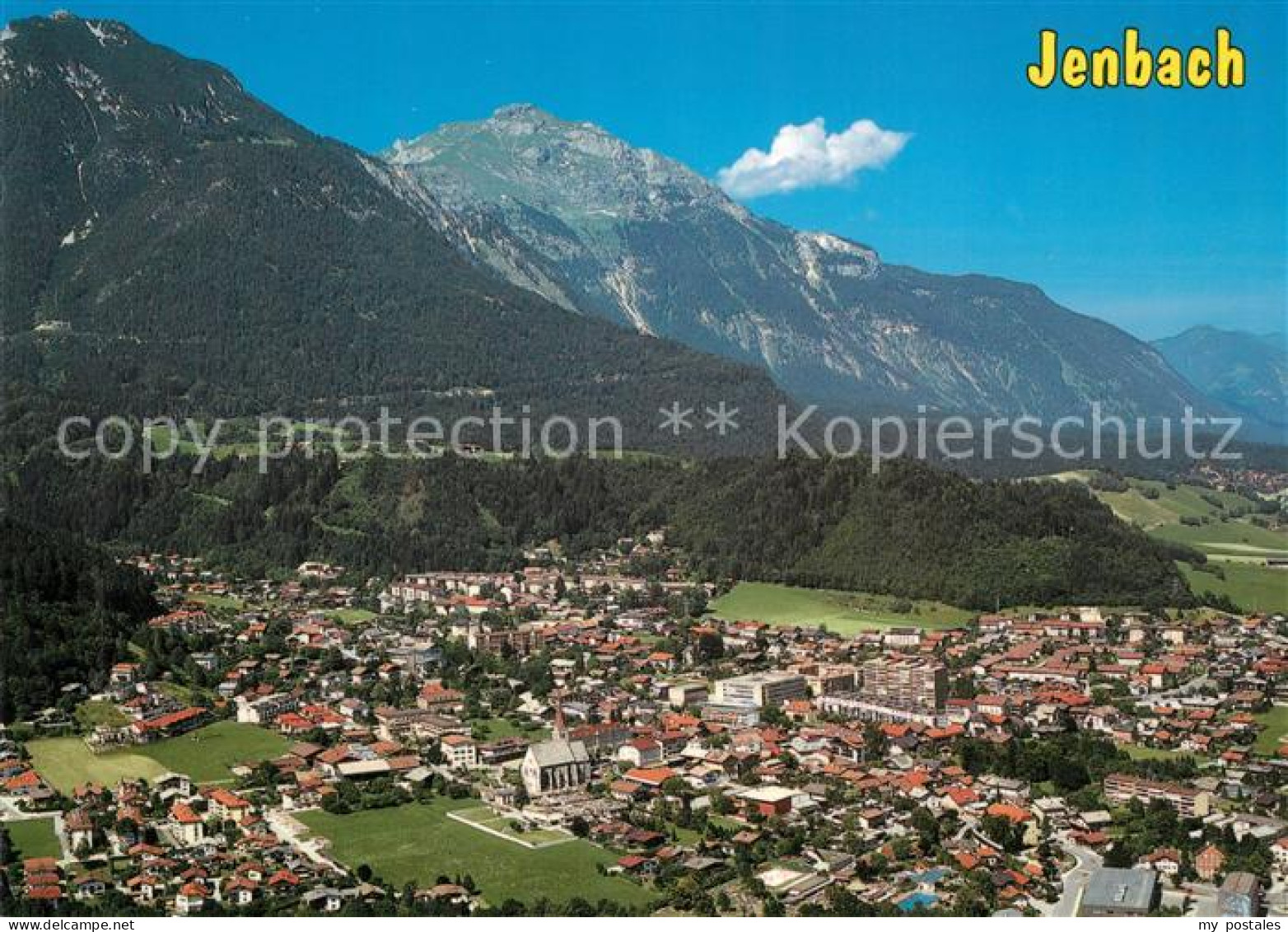 Jenbach Tirol Fliegeraufnahme