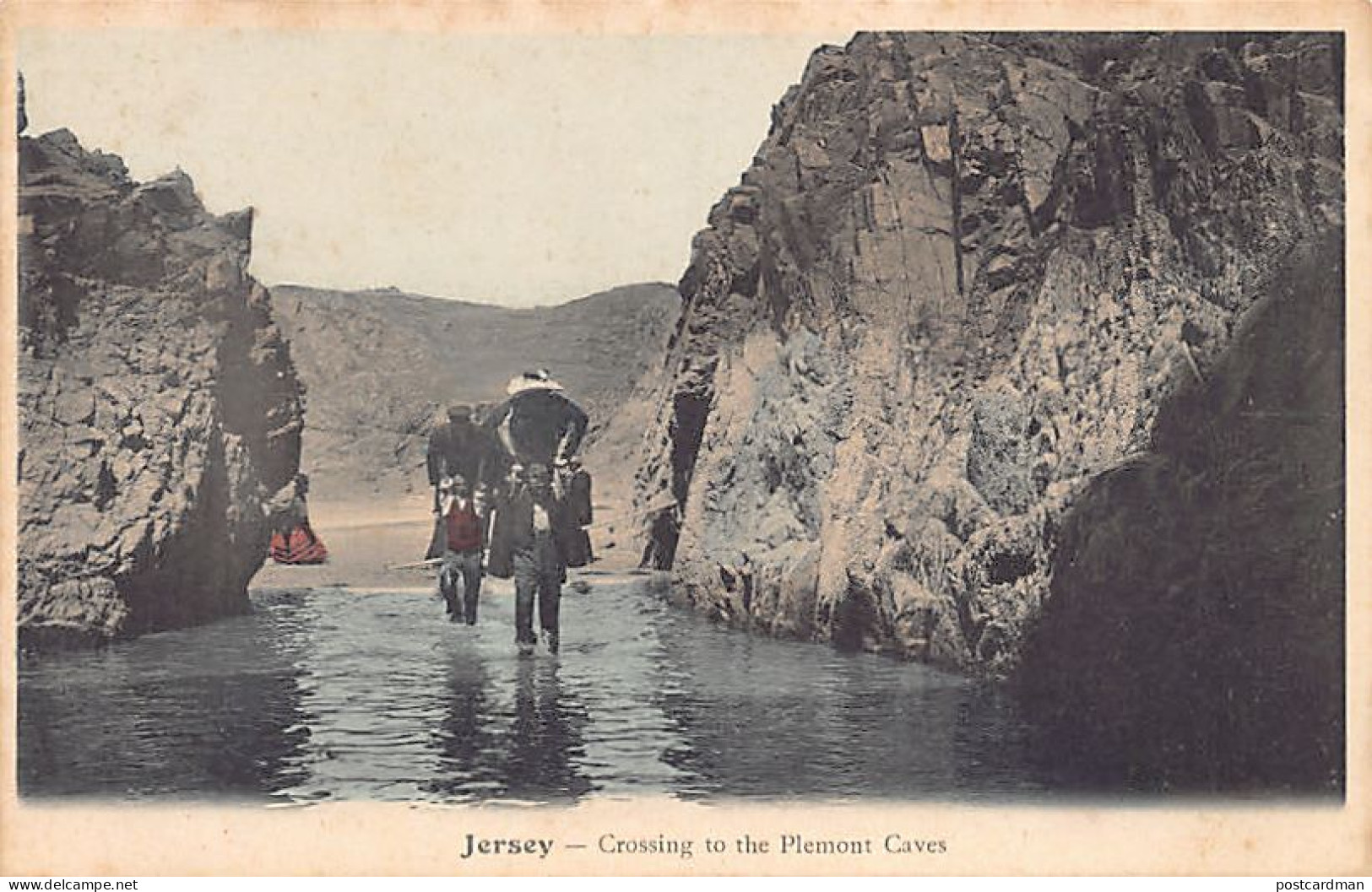 Jersey - Crossing to the Plemont Caves - Publ. unknown