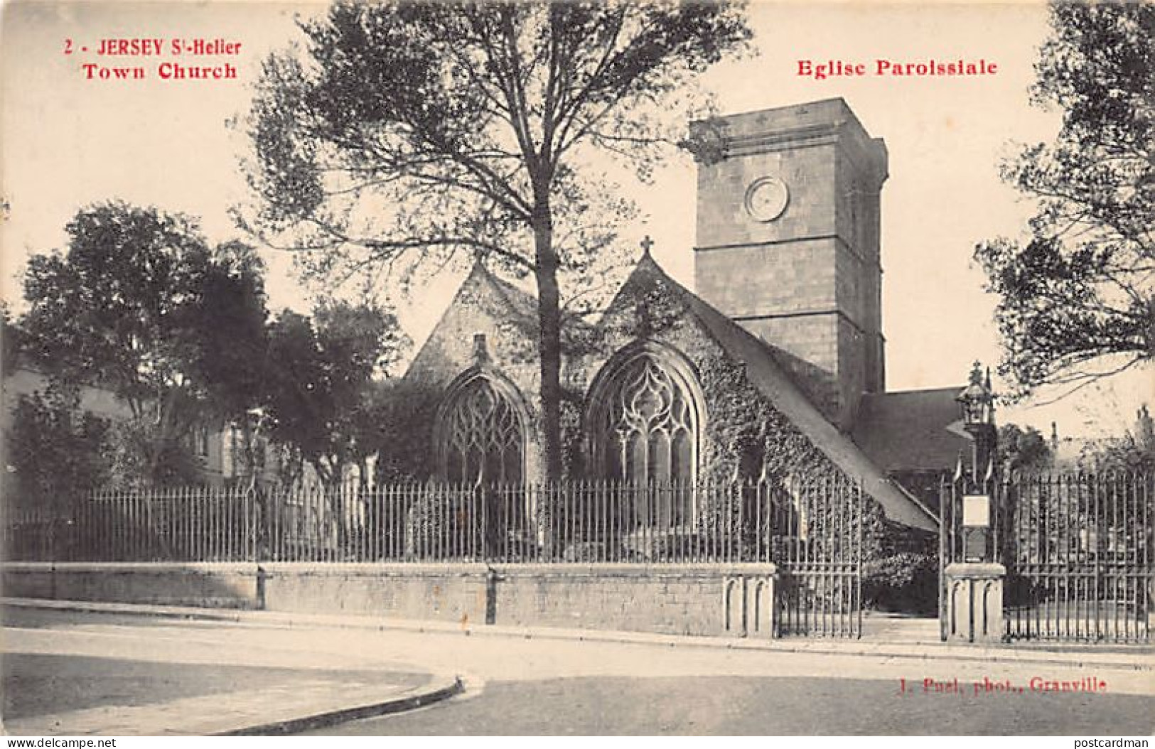 Jersey - ST. HELIER - Town Church - Publ. J. Puel 2