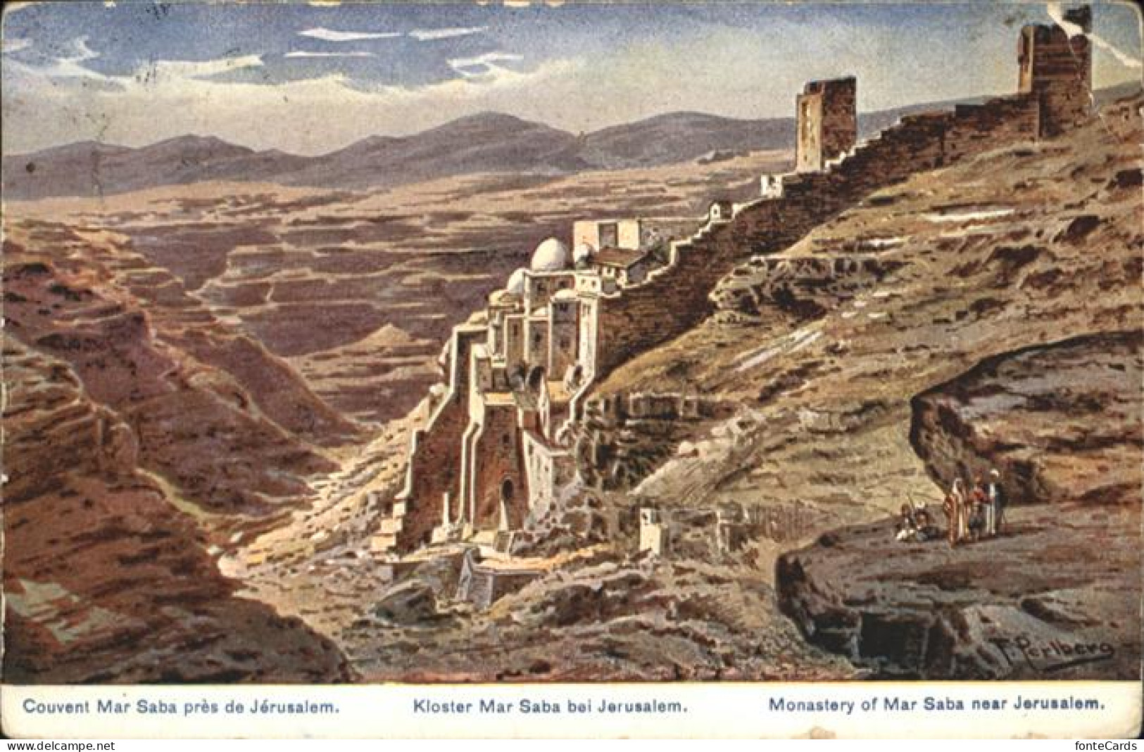 Jerusalem Yerushalayim Jerusalem Kloster Mar Saba Couvent Monastery Kuenstler F.