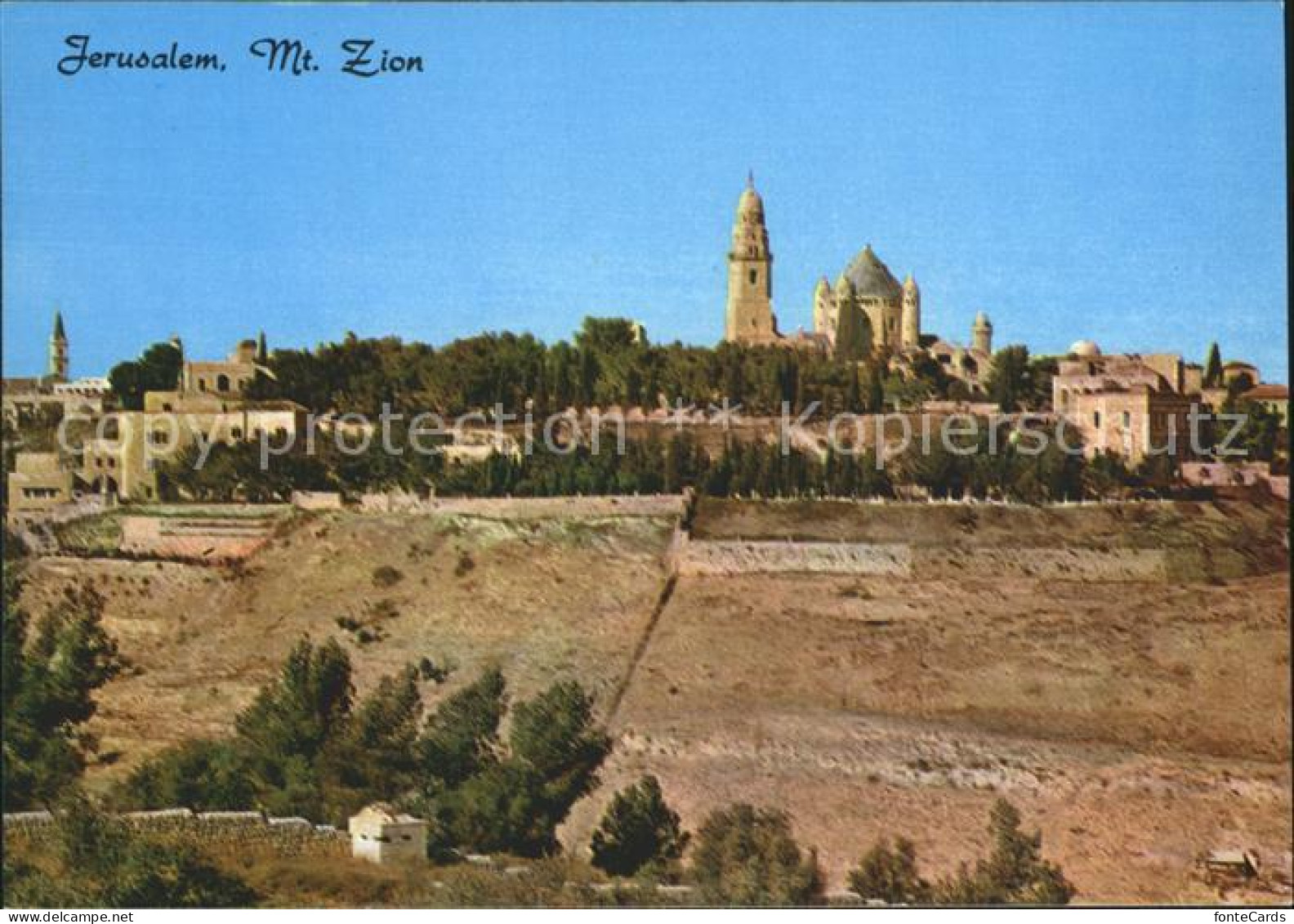 Jerusalem Yerushalayim Mt Zion