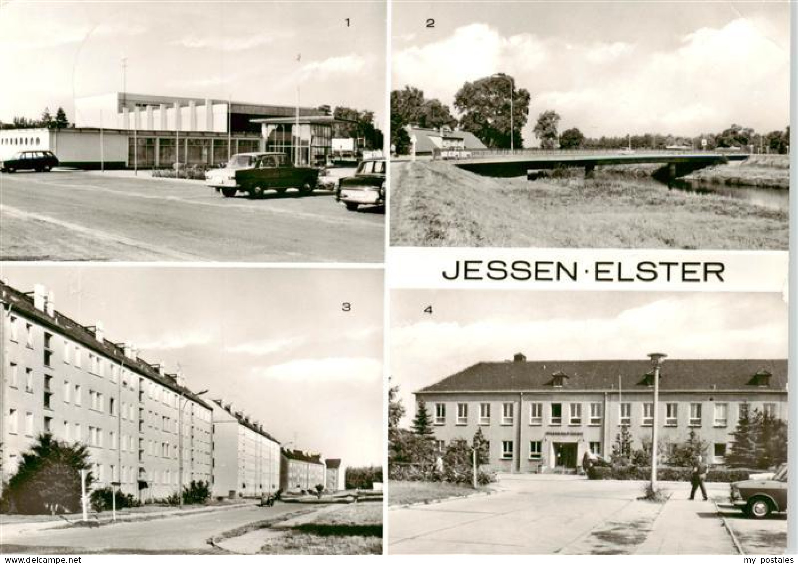 Jessen Elster Kulturhaus Friedensbruecke Heinrich Rau Strasse Poliklinik