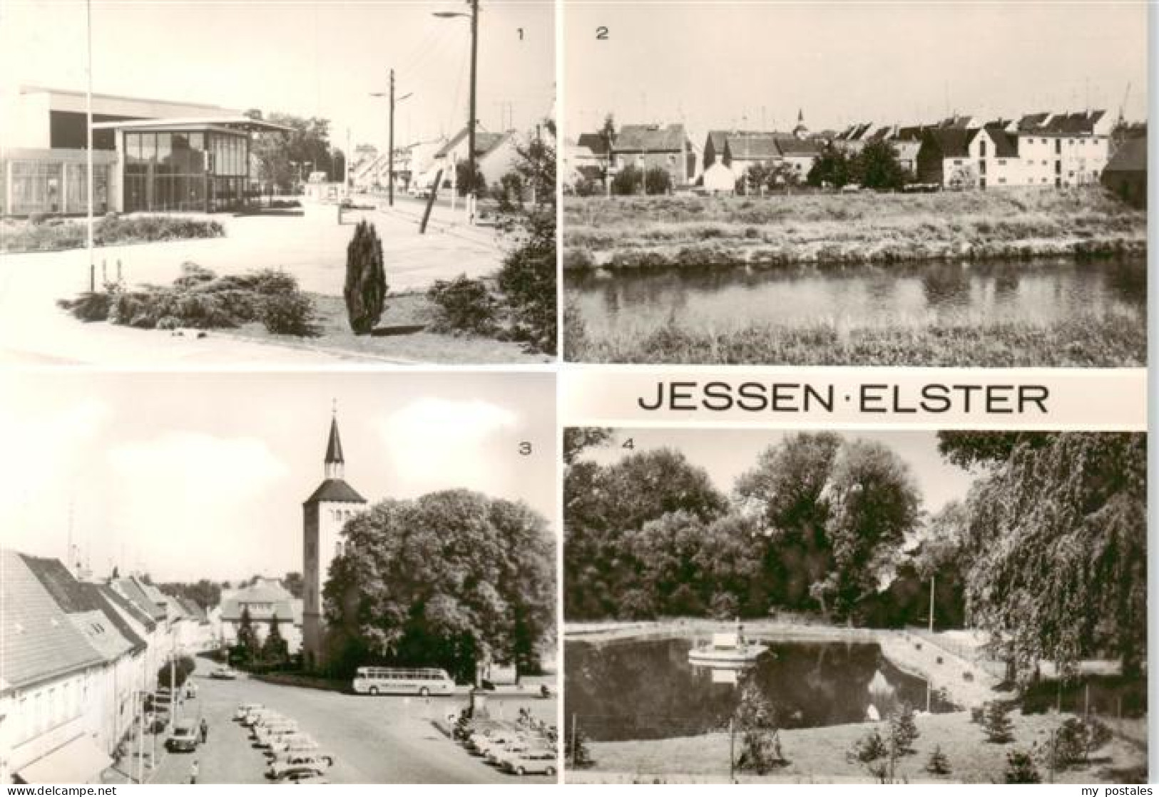 Jessen Elster Kulturhaus Teilansicht Leninplatz Parkanlagen