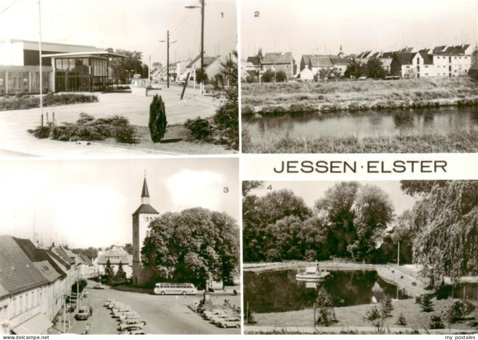 Jessen Elster Kulturhaus Teilansicht Leninplatz Parkanlagen